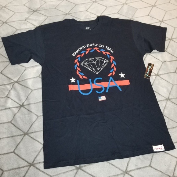 Diamond Supply Co. Other - B30 Diamond Supply Co. Navy Mens T Shirt Large